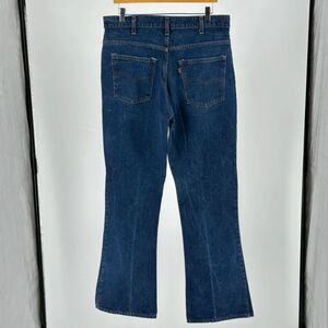 Vintage 80s Levi's 646 Orange Tab Flared Denim Jeans Size 34X32